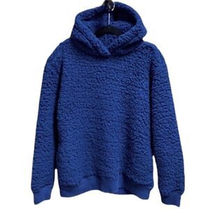 Boxercraft Navy Youth Hooded Sherpa Sweatshirt